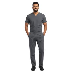 Conjunto de Uniforme Médico para Hombre, Ropa de Trabajo Profesional para Hospital, Transpirable, Parte Superior y Pantalones con Cintura Elástica, Uniforme Médico OEM ODM - Product Image 3