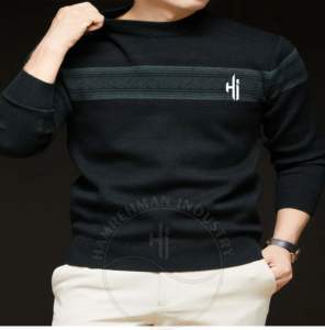 Sweat-shirt à demi-zip pour homme sur mesure de haute qualité, en molleton doux, couleur unie, poche d'hiver, 330g, respirant - Product Image 5