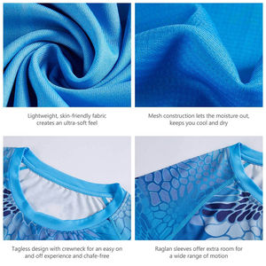 Vêtements de sport avec logo personnalisé pour hommes Chemises de pêche en polyester, élasthanne, impression par sublimation, évacuation de l'humidité Chemises de pêche en plein air - Product Image 6