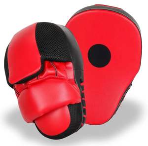 Taekwondo coup de pied bouclier Pad cible Muay Thai coup de pied boîte incurvé entraînement boxe mitaines matériau en cuir synthétique - Product Image 1