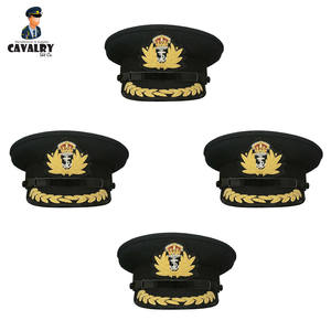 Color negro Mejor calidad Último nuevo estilo Producto personalizado Hombres Oficial Pico Gorras Por CAVALRY SKT COMPANY - Product Image 5