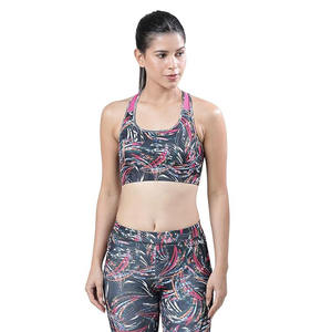 Sujetador deportivo de punto personalizado para mujer, nuevo diseño, para correr, Yoga, Fitness, espalda sin costuras, ropa interior deportiva, sujetador transpirable por sublimación - Product Image 1