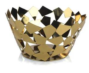 Nueva llegada de lujo de aluminio de metal dorado decorativo para servir frutero bandeja hecha a mano pulida para ocasiones de fiesta exclusivas - Product Image 6