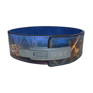 Cinturón de levantamiento de pesas con estampado de Anime con hebilla de palanca de acero y aluminio gimnasio Fitness Deadlifting entrenamiento 10MM cinturón de cuero de vaca - Product Image 2