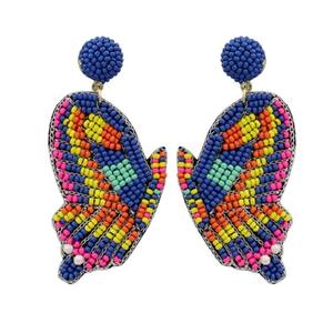 ต่างหูผีเสื้อสุดคลาสสิกพร้อมเพชรและไข่มุกสำหรับงานแต่งงานหรือของขวัญ - Product Image 4