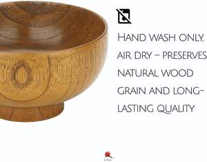Cuenco de madera hecho a mano de alta calidad con cuenco de madera impreso esmaltado nuevo exportador directo del fabricante - Product Image 4
