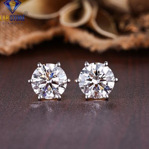 10.00 TDW Round Brilliant Stud Boucles d'oreilles Labgrown HPHT/CVD Diamond VS1 Clarity IGI Certified 18K Gold with VS1 Clarity Jewelry - Product Image 1