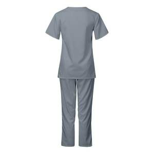 Ropa DE TRABAJO médica para mujer a la moda al por mayor, ropa sólida con cuello en V, transpirable, nuevo estilo personalizado, uniformes de hospital para enfermeras - Product Image 3