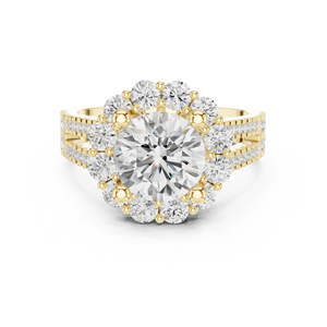 Joya Elegante Real 18K Oro Anillo de Compromiso Joyería Proveedor - Product Image 5