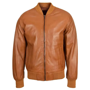 Blouson universitaire en toile de laine/viscose pour homme, col rond, fermeture éclair, décontracté, hiver, respirant, écologique, personnalisable sur le devant - Product Image 3