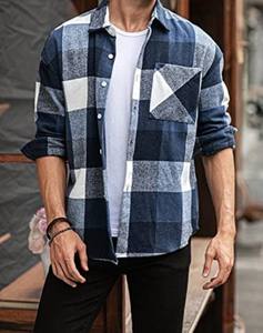 Camisa de Franela Casual de Primera Calidad 100% Algodón para Hombre, Precio Económico, Camisa de Franela al por Mayor para Hombre, Ropa de Moda - Product Image 2