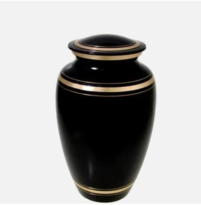 Hermosa y atemporal urna de cremación blanca para adultos para cenizas humanas: esta gran urna elegante de esmalte de nácar y níquel I - Product Image 5