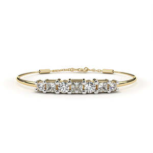 Fabulous 18K <b>Gold</b> Lab Grown Diamond Bracelet & <b>Bangle</b> - Product Image 4