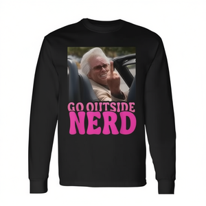 T-shirt à manches longues « Shut up Nerd Go Outside » - Produit promotionnel - Product Image 2