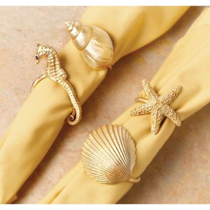 Anillo de acero inoxidable chapado en oro de alta gama, anillo de alta calidad para servilletas, decoraciones para banquete de boda - Product Image 1