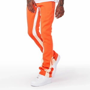 High Quality Trackpants Side Stripes Sweatpants Lightweight Baggy Wide Leg Jogger Silk <b>Screen</b> Printing Men Quick Dry Track Pants - Product Image 5