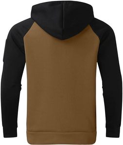 Ensemble de survêtement en molleton uni pour homme, 2 pièces, hiver, décontracté, sweat-shirt à manches longues, jogging, impression numérique - Product Image 3