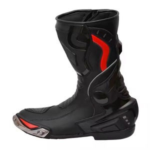Material de cuero para montar, hecho en Pakistán, fabricante de botas de moto, botas de moto de color sólido de talla grande - Product Image 2