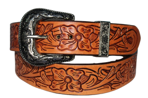 High Quality Hand <b>crafted</b> and hand <b>tooled</b> Customized Design Cowboy Western <b>Leather</b> belt from Wholesale supplier - Product Image 5