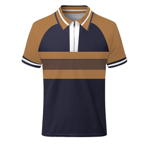 Fabricantes de ropa de golf Logotipo personalizado Polo de piqué Tela de malla de algodón Transpirable Hombres Camisetas de golf Polo talla grande - Product Image 5