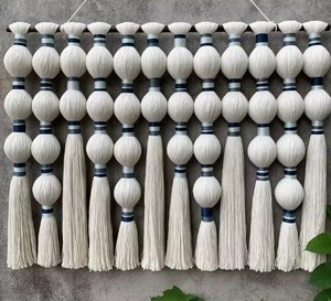 Tapicería de Pared Boho Moderna Hecha a Mano, Decoración del Hogar, Arte de Macramé Esférico, Decoración de Pared para el Hogar - Product Image 1
