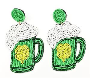 Artilady, pendientes de borla con flecos y cuentas de flores blancas de moda, Joyería de diamantes hecha a mano para mujer - Product Image 4