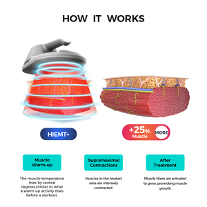 Macchina EMS Non Invasiva per Sviluppo Muscolare, Contrazione Muscolare Elettronica ad Alta Intensità <span class=keywords><strong>EMT</strong></span> + EMS 5000W - Product Image 5