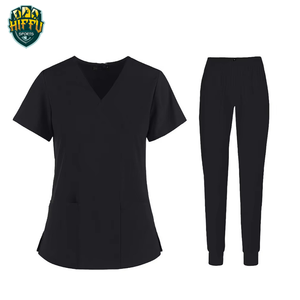 Nouvel arrivage de costumes d'allaitement Uniformes de médecin Offre Spéciale Infirmière médicale Scrubs Tops Pantalons Uniforme Été Hôpital Gommage Confortable - Product Image 6