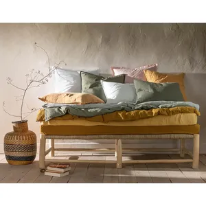 Florero bohemio de mimbre para algas marinas, jarrón decorativo para el hogar y la tienda, hecho a mano, Natural - Product Image 6