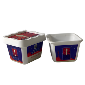 Vaso para helado de 5 oz con soporte para cuchara y tapa, impresión de logotipo y color personalizados, precio al por mayor - Product Image 4