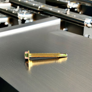 Vis autoperceuse à tête hexagonale avec rondelle PDC en acier au carbone de classe 8 durable, finition zinc/phosphate/galvanisée, filetage standard en pouces - Product Image 1