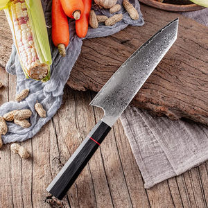Cuchillo de Cocina de Acero de Damasco para Cortar Carne, Cuchillo Japonés para Rebanar con Mango G10, Cuchillo Pequeño de Acero Inoxidable para Verduras - Product Image 3
