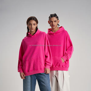 เสื้อฮู้ดดี้ปักลายแบบกำหนดเอง 350 แกรม ผ้าซันเฟด ทรงโอเวอร์ไซส์ สตรีทแวร์ ยูนิเซ็กส์ ผ้าฝ้ายเนื้อหนัก สไตล์ดิสเทรส สำหรับผู้ชาย ล้างสีแบบแอซิดวอช - Product Image 2