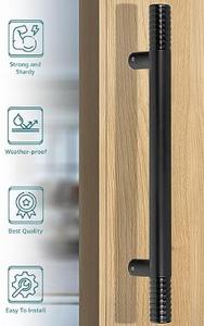 Poignées de porte en acier inoxydable noir de qualité supérieure RARISSIME, surface lisse, quincaillerie de placard, taille/couleur personnalisable pour un style moderne - Product Image 6