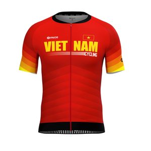 เสื้อจักรยานผู้ชายระบายอากาศได้ดี น้ำหนักเบา - ออกแบบลายทีมเวียดนามตามสั่ง เสื้อกีฬาโพลีเอสเตอร์แบบซับลิเมชั่น - Product Image 3