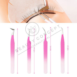 Lash Volume and Isolation Tweezers Stylish Gold Tipped Tweezers New Arrival Glitter Eyelash Extension Isolation Lash Tweezer - Product Image 6