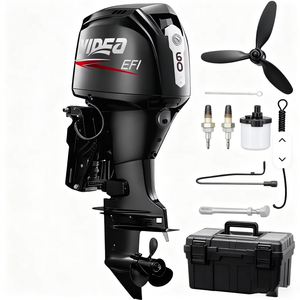 Nouveau moteur hors-bord essence Hidea Original authentique 60 CV 4 temps 4 cylindres refroidi par eau direction arrière/avant E40XMHS pour la pêche - Product Image 1