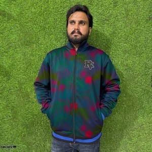 Chaqueta de invierno de mezclilla con etiqueta personalizada para hombre, 100% algodón, cuello alto, transpirable, a prueba de viento, unisex. - Product Image 1