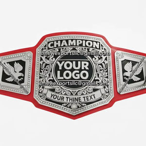 เข็มขัดแชมป์มวยแบบกำหนดเอง วัสดุ PU สำหรับการต่อสู้ ดีไซน์เอวต่ำ เป็นมิตรกับสิ่งแวดล้อม สำหรับทุกเพศ - Product Image 1