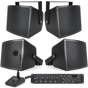 Stadium Audio System Featuring 3 <b>S10</b> 10" Stadium Speakers, 4 S6 6.5" 70V Speakers, MX9 Mixer, DA2500 Power Amp, BTR1 BT Receiver - Product Image 3