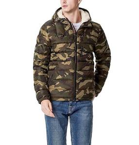 Nouvelle marque de mode, vestes décontractées pour hommes à capuche coupe-vent printemps automne, 100% polyester, vestes de rue avec motif camouflage - Product Image 1
