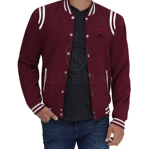 แจ็กเก็ตกันลมคอตั้งสำหรับผู้ชาย, แจ็กเก็ตกันลมคอตตอน100% สไตล์เลตเตอร์แมนสำหรับแฟชั่นฤดูหนาว - Product Image 3