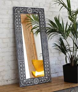 Miroir mural rectangulaire de haute qualité avec incrustations en os, design Art Déco, style ethnique, pour décoration de mariage, décoration murale, salon - Product Image 4