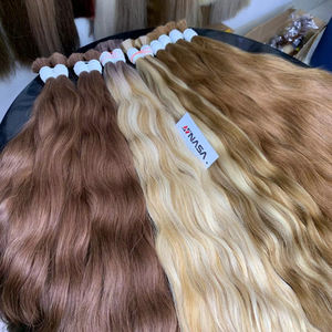 ผมต่อจากมนุษย์ดิบเวียดนามจำนวนมากผมหยิกธรรมชาติ26นิ้วคุณภาพสูง - Product Image 1