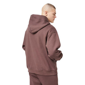 Sweat à capuche en coton français 100% personnalisé unisexe coupe Boxy ultra lourde avec logo brodé teint en plaine pour la saison d'hiver - Product Image 3