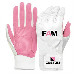 Custom Colors Design Goatskin Leather Baseball Batting Gloves Wholesale Price Non Slip Grip Anti Shock Softball Batting Gloves - Product Image 5