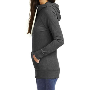 <b>Women's</b> 100% Cotton Casual <b>Hoodies</b> with Zip up Solid Color and <b>Long</b> Sleeves <b>for</b> Outdoor Wear Custom Logo Sportswear <b>Hoodies</b> - Product Image 4