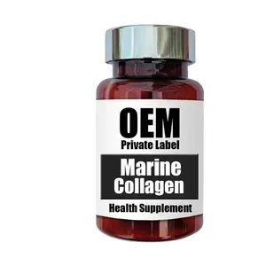 Custom Label Women's Health Singapore Supplement Manufacturer Bottle Packaging Shell Part OEM Marine Collagen