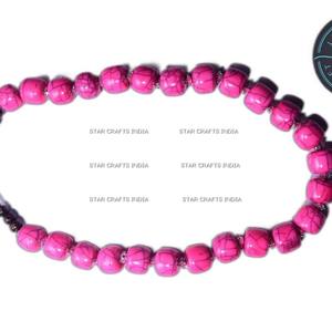 Buy Bohemian Style Colored Gemstone Beaded Collar Necklace PVD Plated Waterproof <b>Square</b> Beaded Necklace for Women - Product Image 5