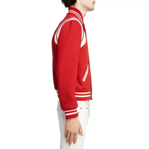 High Quality Men's Comfortable Varsity <b>Jacket</b> Customizable Size and Color Cow Skin Leather Breathable New Style for Winter - Product Image 4